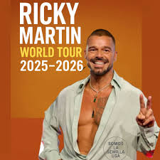 Ricky Martin concert tour poster 2026